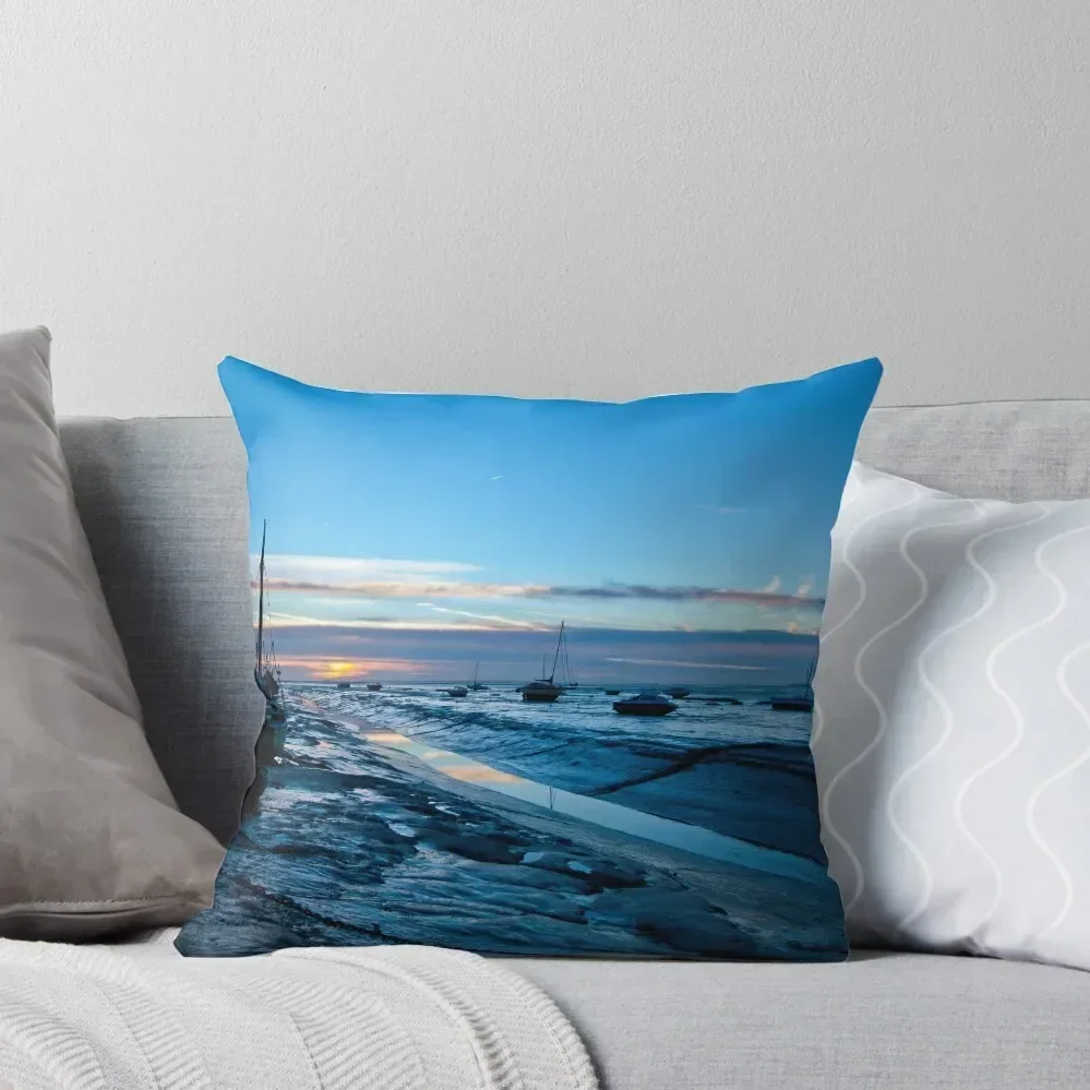 Old Leigh, early on a clear morning Throw Pillow Sofas Covers Sofa Covers For Living Room Pillow Case Christmas pillow