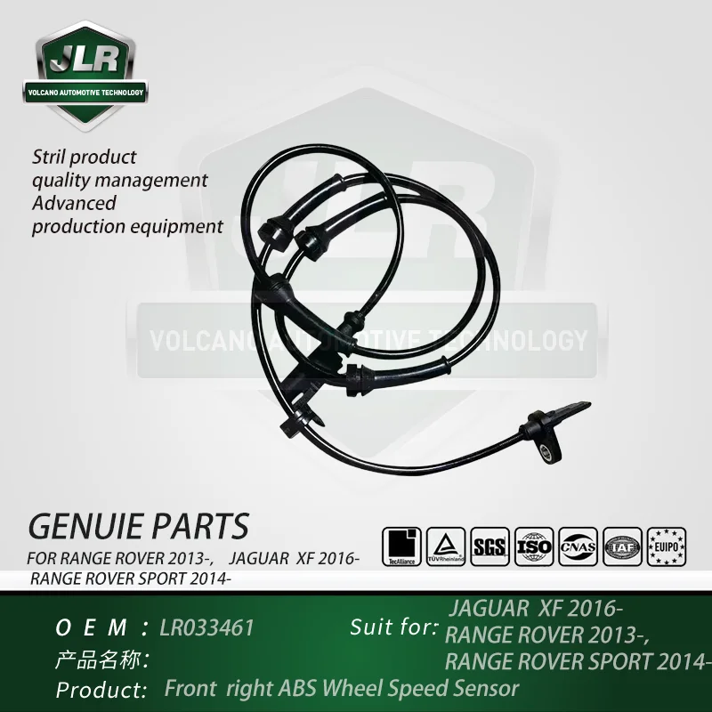 Jaguar Land Rover Wheel Speed ABS Sensor front right For Range Rover Sport 2014-,Range Rover2013,Jaguar XF 2016-,OEM: LR033461