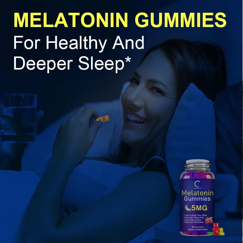 Melatonin Gummy Healthy Sleep Dietary Supplement Adult Night Sleep Assist Helps Sleep Improve Immunity Health care For Adult