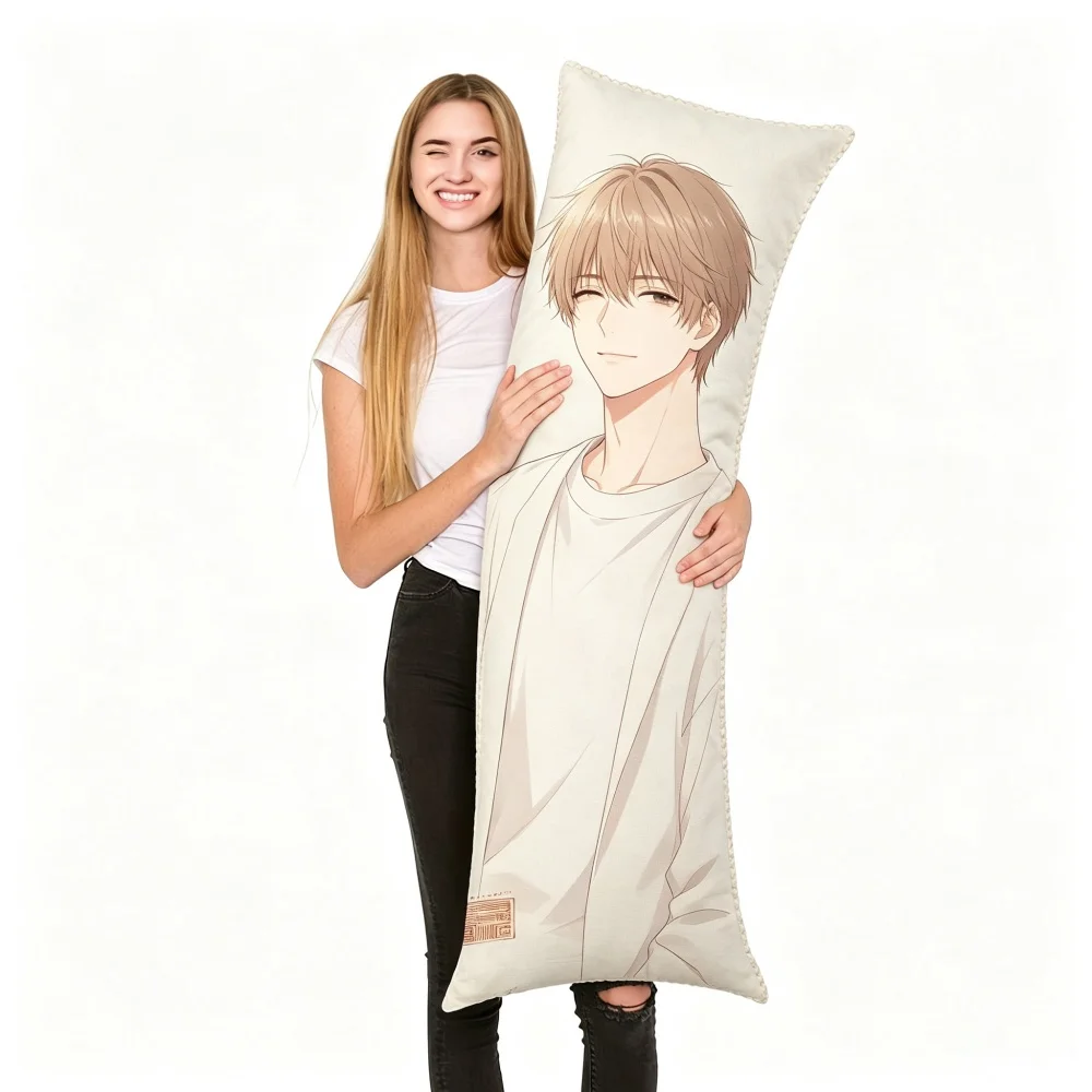 Custom photo long humanoid pillow cover 137X50cm, skin friendly and soft, suitable for gifting to partners and for commemorative purposes view 3