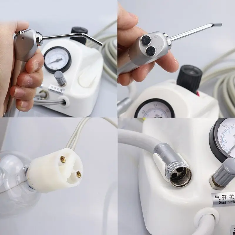 Dental portable air turbine unit with Nsk Pana Max high speed air compressor 2/4 hole