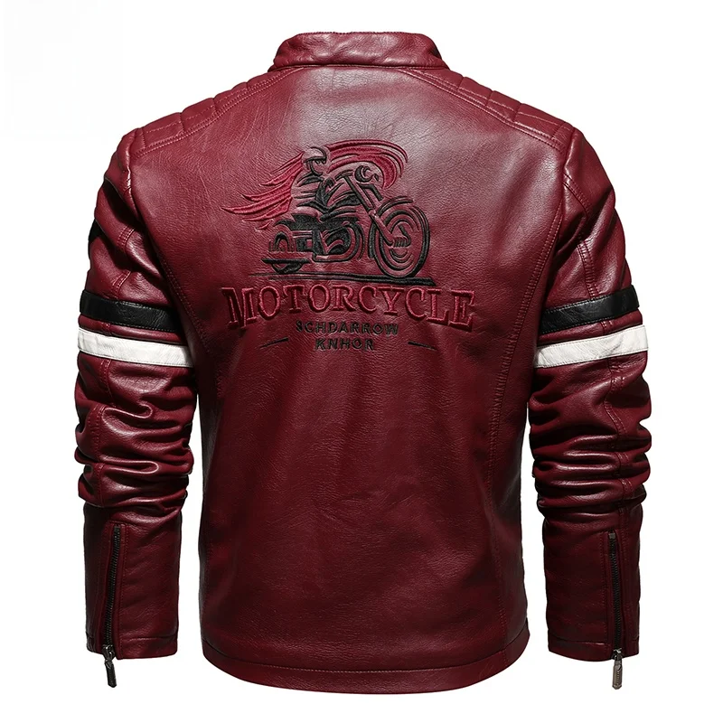 Chaleco de Cuero para Hombre, Estilo Motero, Nuevo Modelo 2025, Ajustado, Informal, Juvenil, con Cuello Alto y Cremallera, Material PU, Otoño