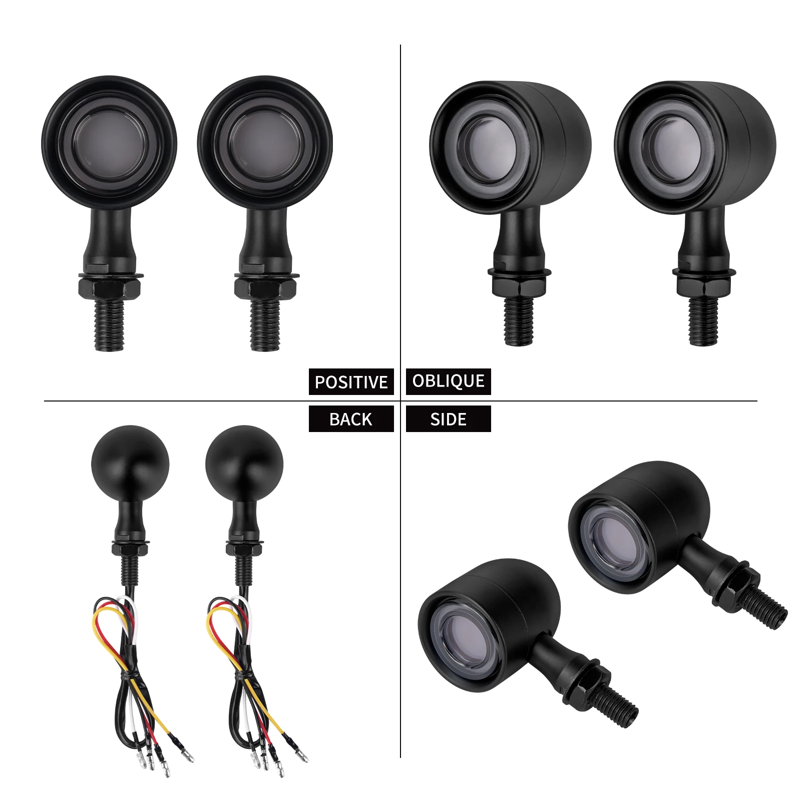 دراجة نارية بدوره إشارة مصباح ليد فرامل صغيرة مصباح جيد الإضاءة الخلفية رصاصة مؤشر ل هارلي بجولة FLHT سوفتيل داينا سبورتستر XL #4