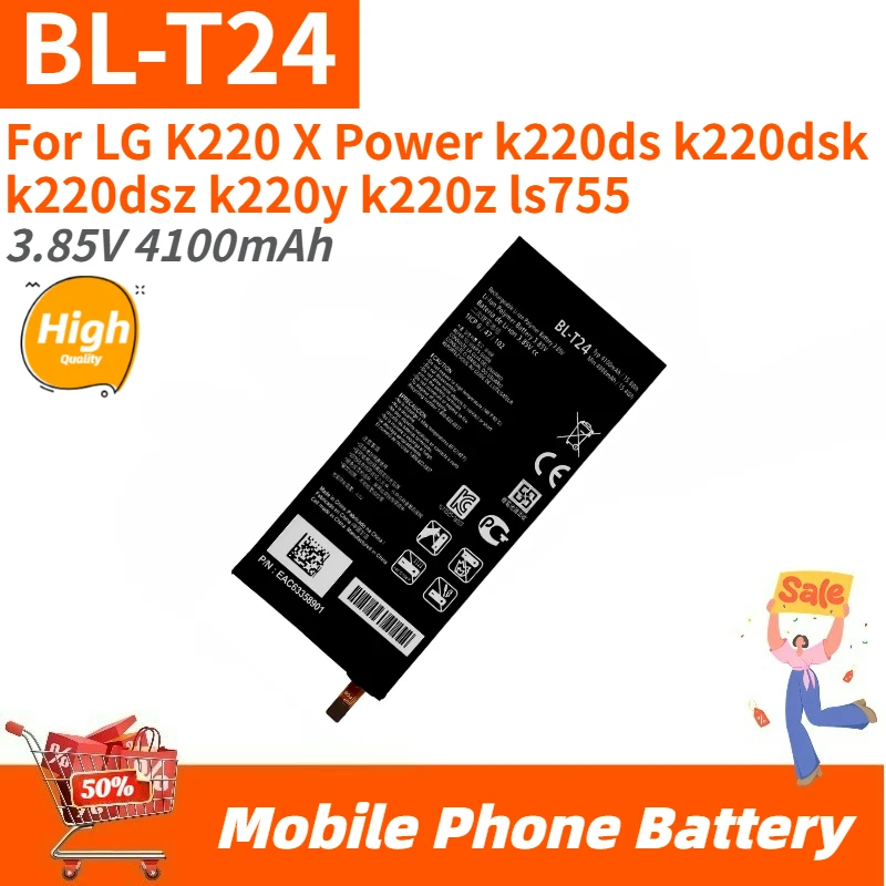 

High Quality BL-T24 Phone Battery 3.85V 4100mAh For LG K220 X Power k220ds k220dsk k220dsz k220y k220z ls755 Brand New
