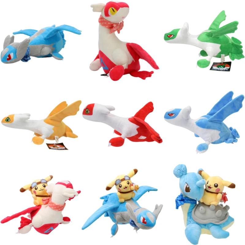 Pokemon Stropdas Latias Latios Zachte Kawaii Knuffels Schattige Anime Lapas Pikachu Knuffels Peluche Poppen Verjaardagscadeaus Kids