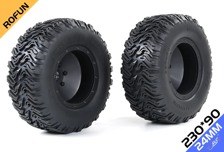 ROVAN-losi 5,ivet,mtxl,dbxl,lt,slt,kingモーターx2用のトラック用ワイドタイヤ