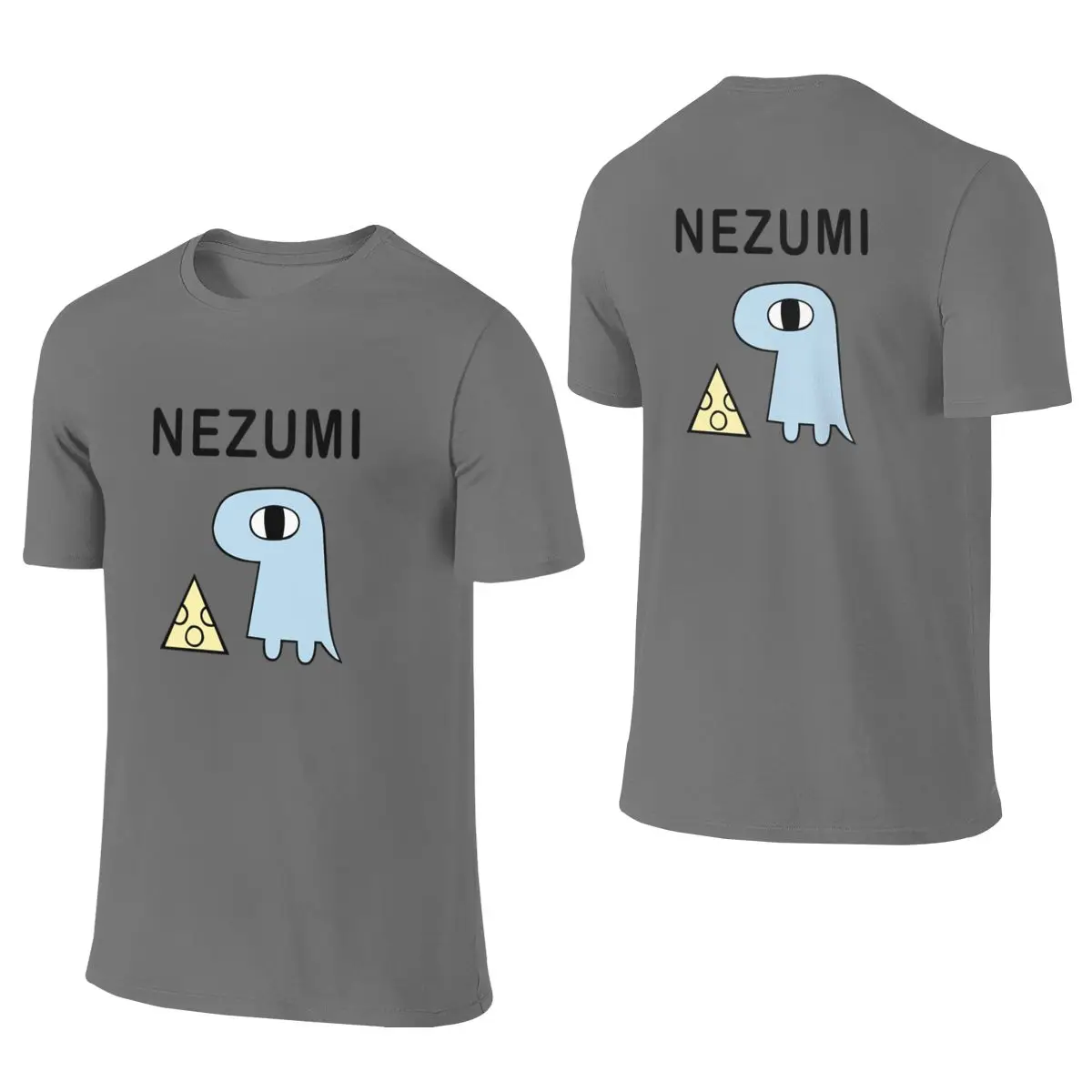 Nichijou Yuuko S Nezumi T-shirt Commuting Reversible T-shirt Minimalist Street Style High-Definition Printing Shirt