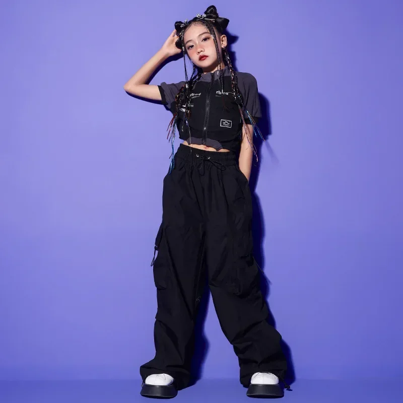 Costume de brevJazz Japonais pour Fille, Ensemble de Spectacle de Rue, Hip Hop, Tendance sur Scène