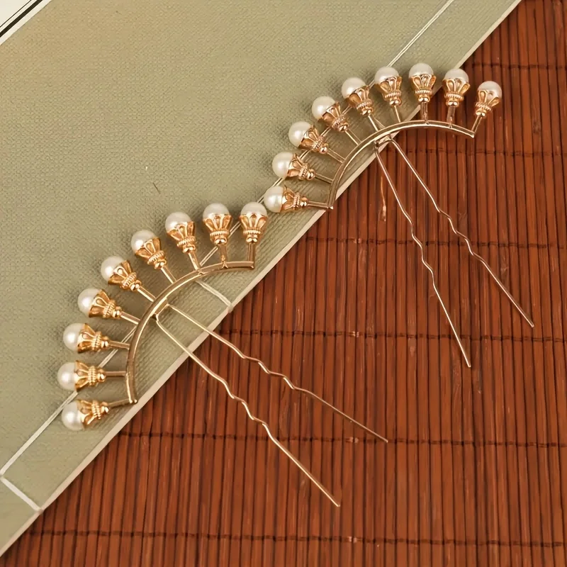 Neue Haarnadel im chinesischen Stil, einfacher Kopfschmuck, U-förmige Haarnadel, Haarkugel im antiken Hanfu-Stil, Kopfschmuck, Haarnadel im Hanfu-Stil – Detail 3