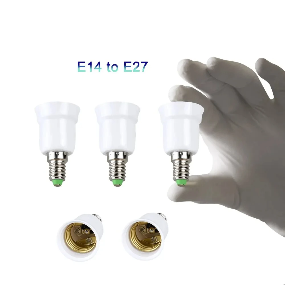 E14 E27 Male to E12 GU10 G9 B22 MR16 Female Lamp Base Lamp Holder Sockets for Corn Light Bulb Socket Adapter Converter Fittings