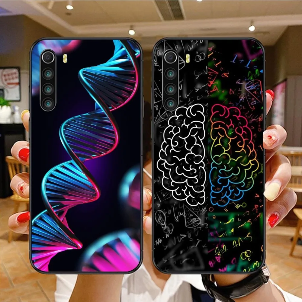 DNA Brain Neuron Mobile Phone Case for Xiaomi Mi 13 12 12S 12T 11T 10T 9T Lite Pro Ultra Poco F3 F4 F5 X4 GT Black Cover Funda