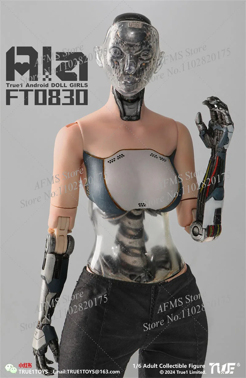 True1Toys FT0830 figura coleccionable a escala 1/6, Robot Android Ala, conjunto completo de figuras de acción de soldado de 12 pulgadas, modelo de juguete
