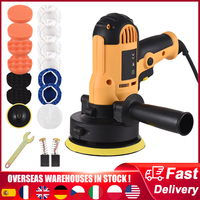 700W Car Electric Polisher Kit 600-3700RPM Speed with Sponge Wool Bonnet Pads Rotary Tools Automotive Waxing Polishing Machine