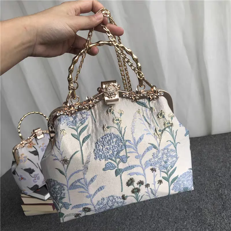 Flowers Shell Lock Designer Bags Chain Women Shoulder Crossbody Bag Mother Gift Vintage Women\'s Handbags Purses