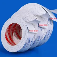 5M White EVA Sponge Anti-collision Strip Tape Double-side Strong Self-adhesive Tape Door Frame Gap Sealing Strip Foam Glue Tapes