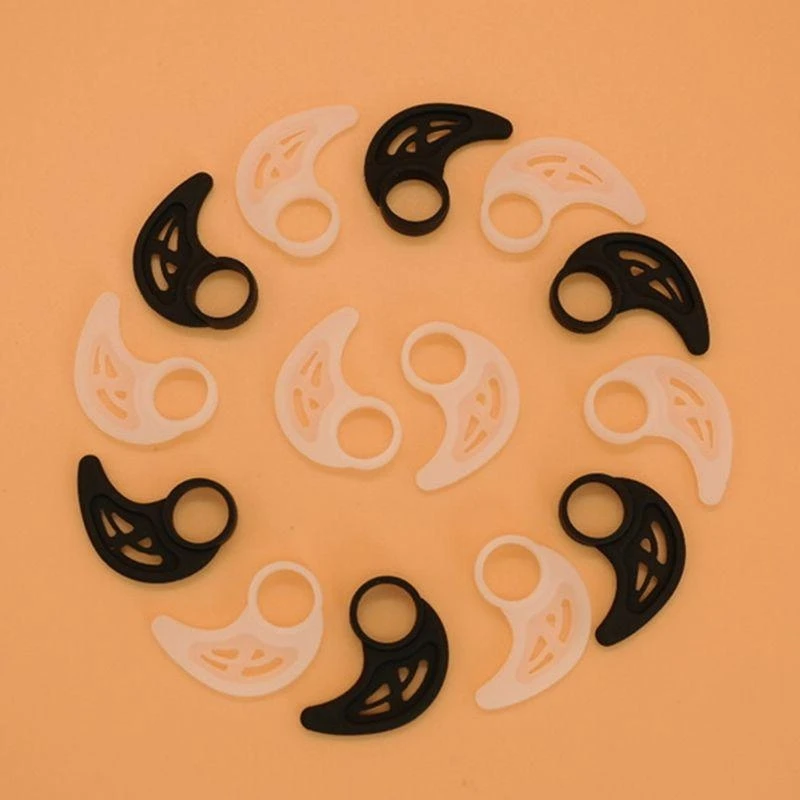 5 أزواج من مشبك الأذن الرياضي العالمي من السيليكون، خطاف مشبك للأذن لسماعات البلوتوث