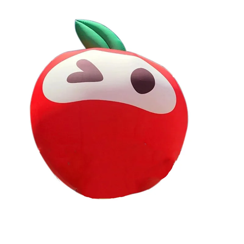 Q-Mascotte gonflable de pomme et de carotte, modèle d'air, fruits et légumes, entreprise, IP, éclairage personnalisé, accessoires publicitaires