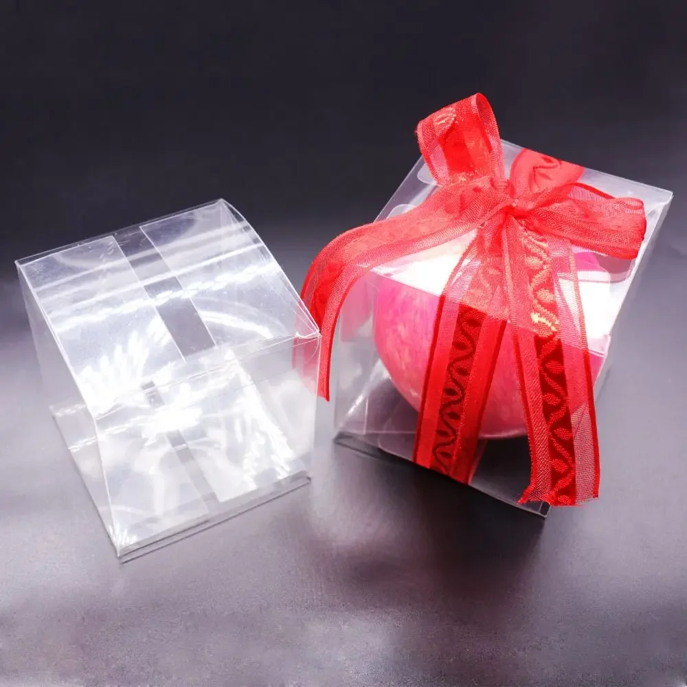 10Pcs Plastic Square Clear Candy Gift Box Chocolate Candy Boxes Jewelry Storage Boxs Wedding Christmas Packaging Gift Boxs