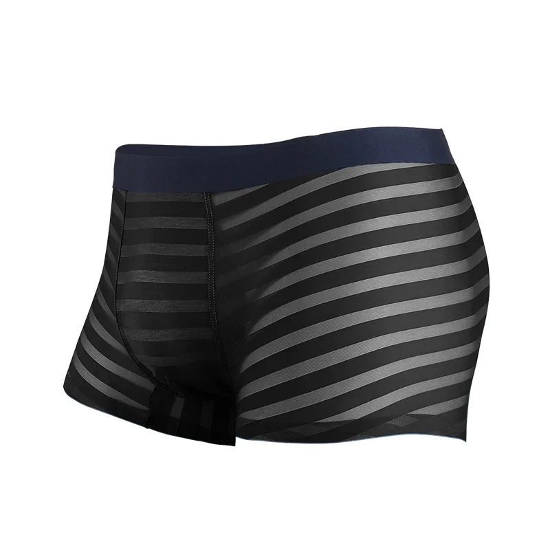 Roupa interior masculina de seda respirável