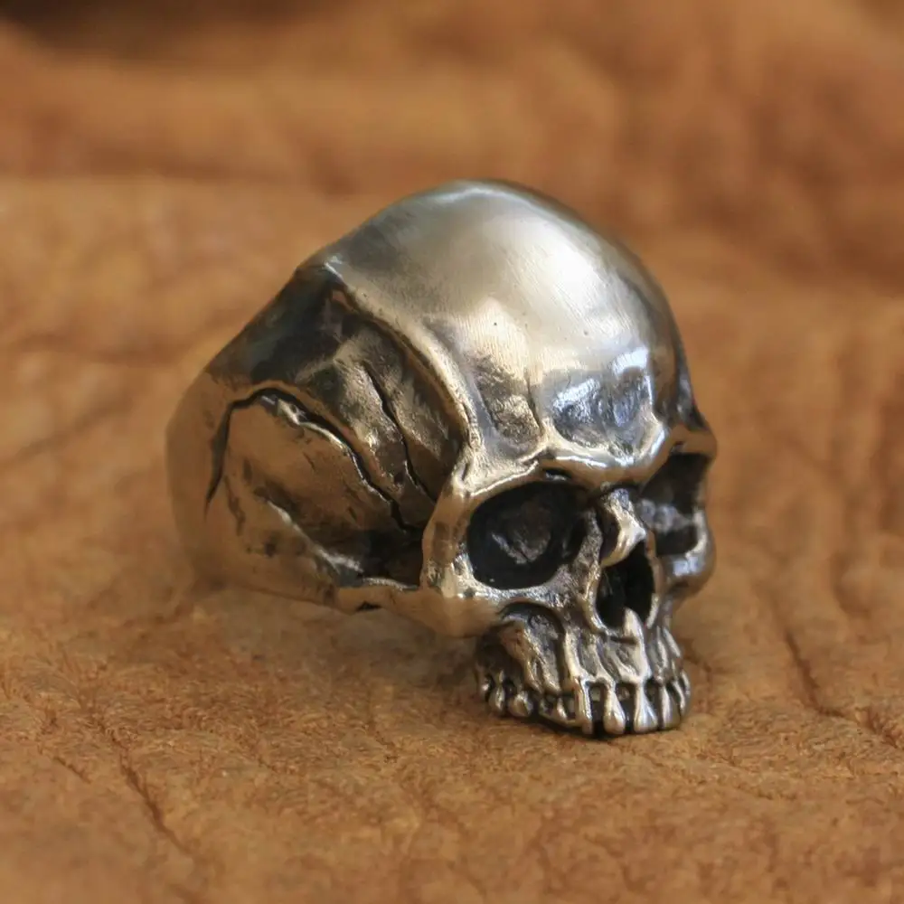 

Details Cupronickel Skull Ring Mens Biker Rock Punk Jewelry CP102 US Size 7~15