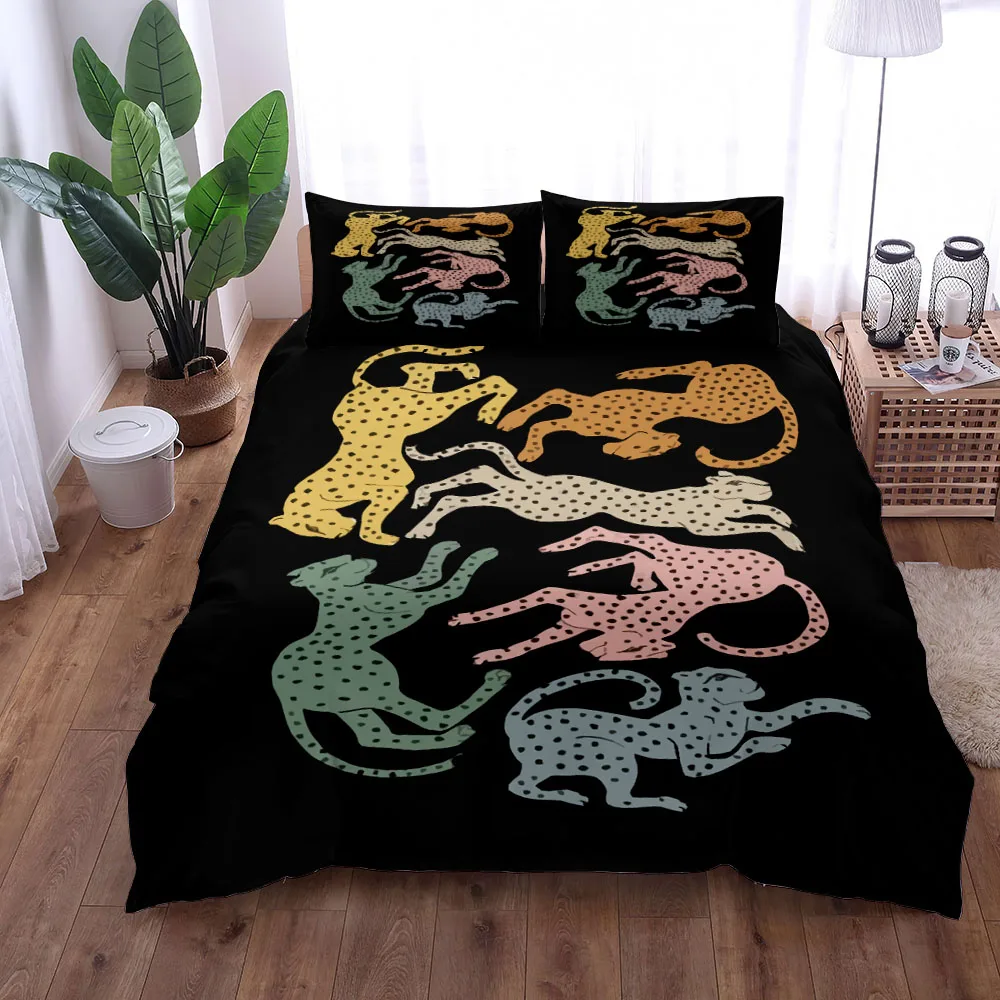 

Great Cheetah Duvet Cover Set UK Single Double Queen King US Twin Full King Size Bed Linen Set