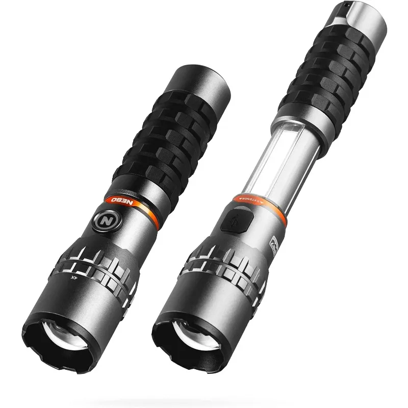 Flashlight, Rechargeable LED Flashlight and Work Light, Bright, Durable, Everday Carry & Camping Flashlight with 4 Light Modes