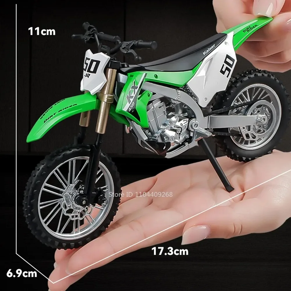 1:12 R Nine T Kawasaki KX450 Motorrad Modell Spielzeugauto Stoßdämpfung Rad Lenkmotor Modelle Spielzeug Beste Geschenke für Jungen – Detail 15
