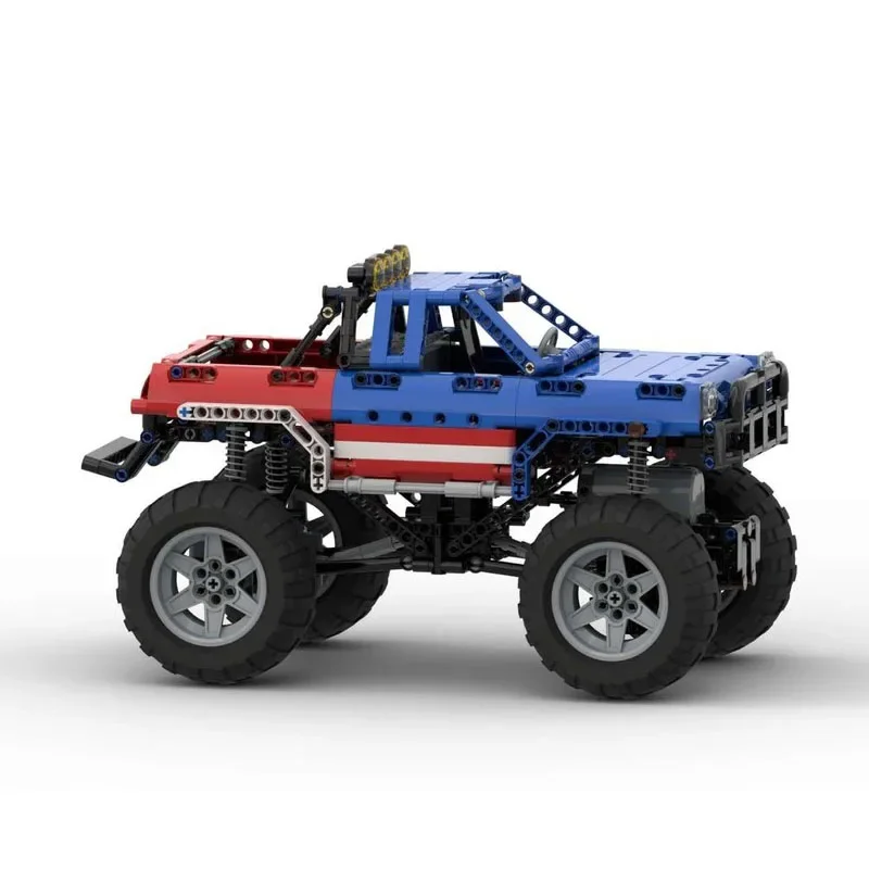 Off-Road Truck Assembly Model Toy para meninos, bloco de construção, quebra-cabeça, educação, aniversário, presente de Natal, ornamentos, MOC-187804, 637pcs