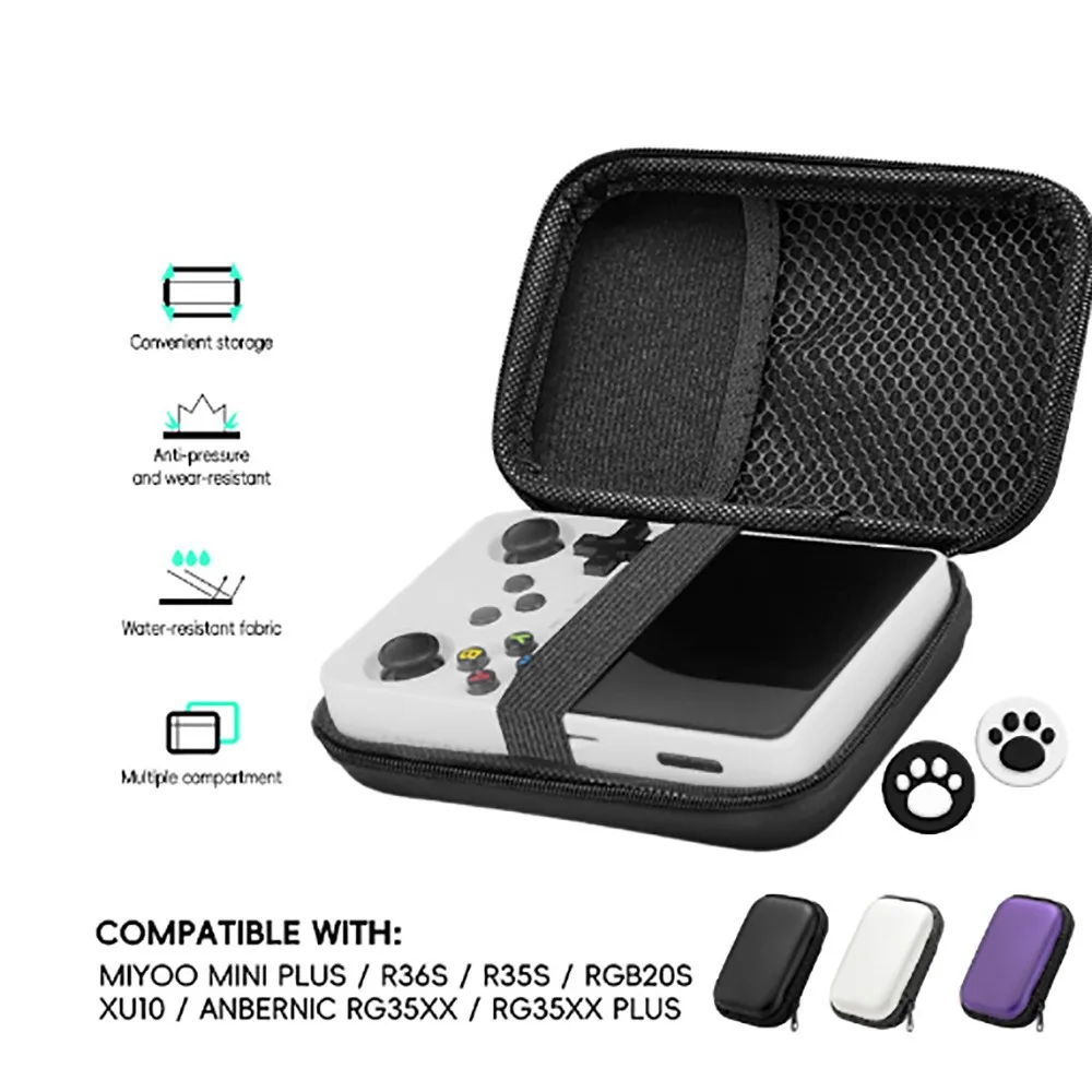 Retro Video Game Bags for R36S EVA Cover Case for RG35XX R35S Miyoo Mini Plus Founded Protective Bag YXWK04