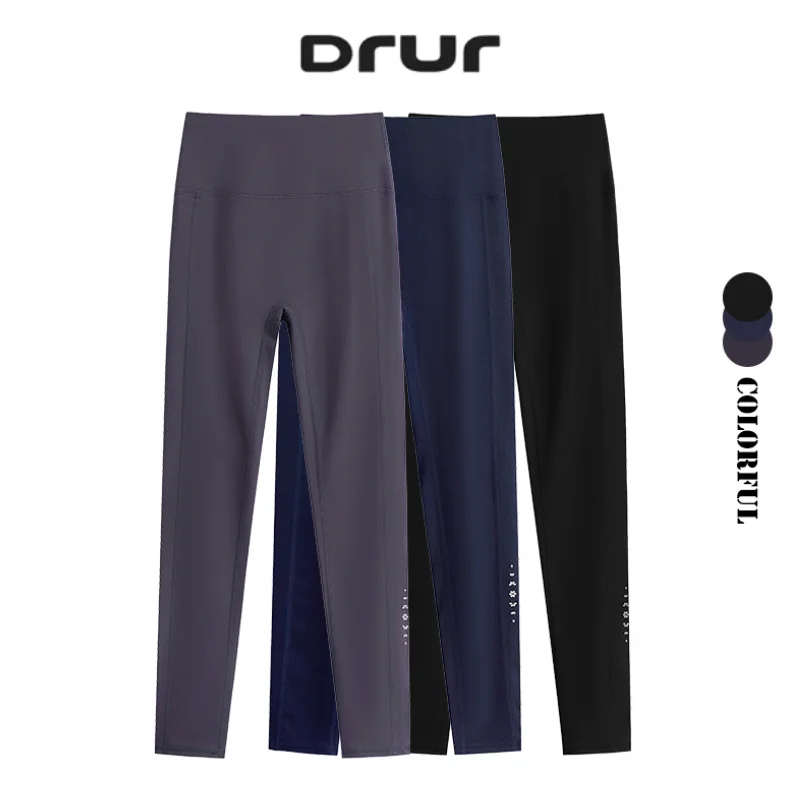 

Брюки для йоги DRUR с подтяжкой ягодиц, бесшовные леггинсы для тренировок с высокой талией, быстросохнущие узкие брюки для бега с карманом, новинка