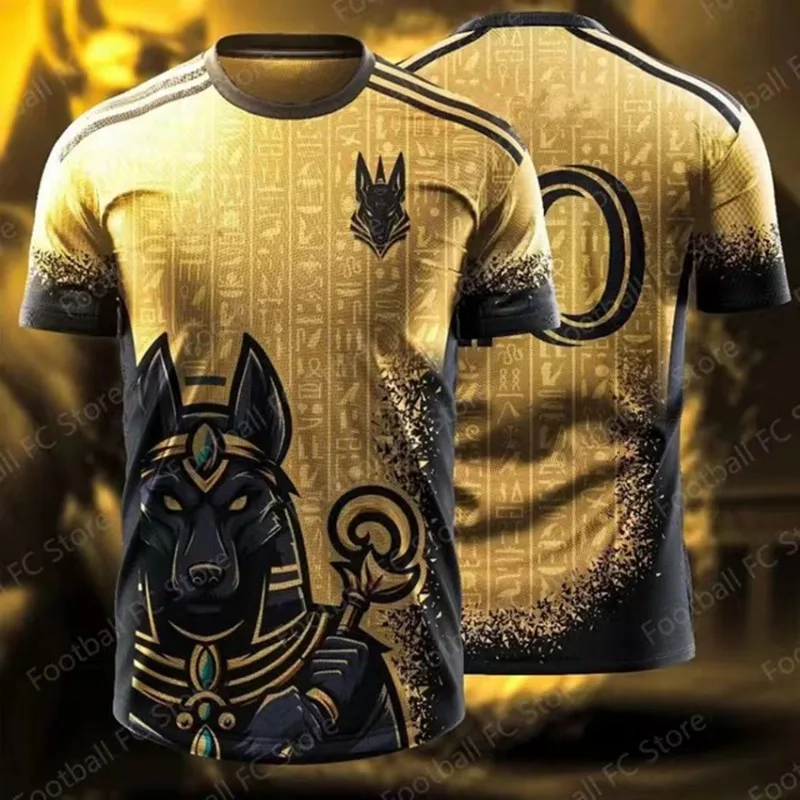 New Summer  3d Printed Egyptian Anubis Football Special Commemorative Edition Design Edition Football Kit Design Kit