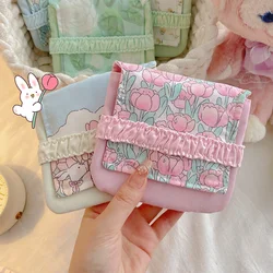 Square Shape Sanitary Napkin Towel Pads Portable Storage Bag ID Credit Cards Case Organizer Earphone Lipsticks Coin Cable Bags