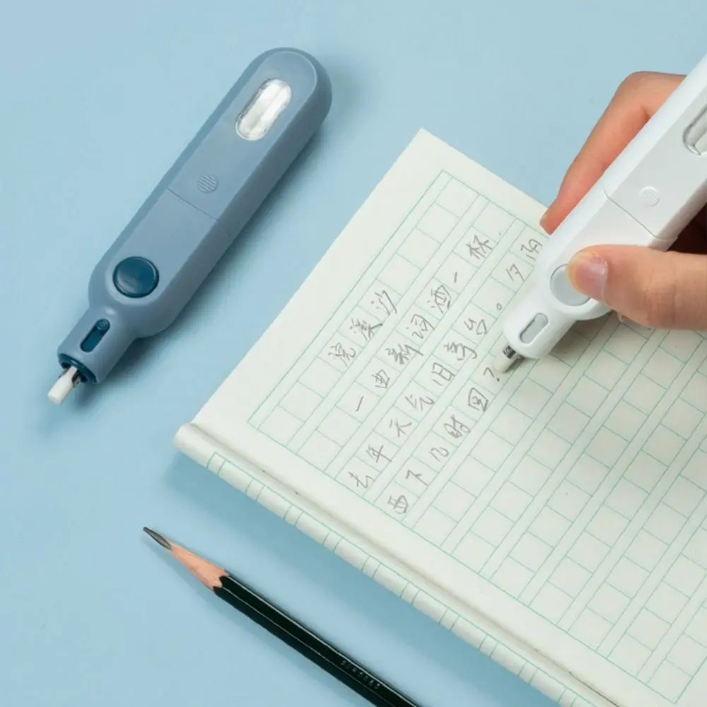 Less Rubber Debris Electric Eraser with Refills Core Replacement Labor-saving Pencil Wiping Eraser‘ Traceless Leave No Mark