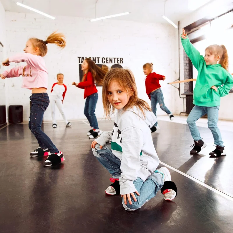 6 Paar Dansschoen Sokken Op Gladde Vloeren Over Sneakers Schoenovertrek Dansende Schoenschuivers Balletdansers Die Sokken Draaien