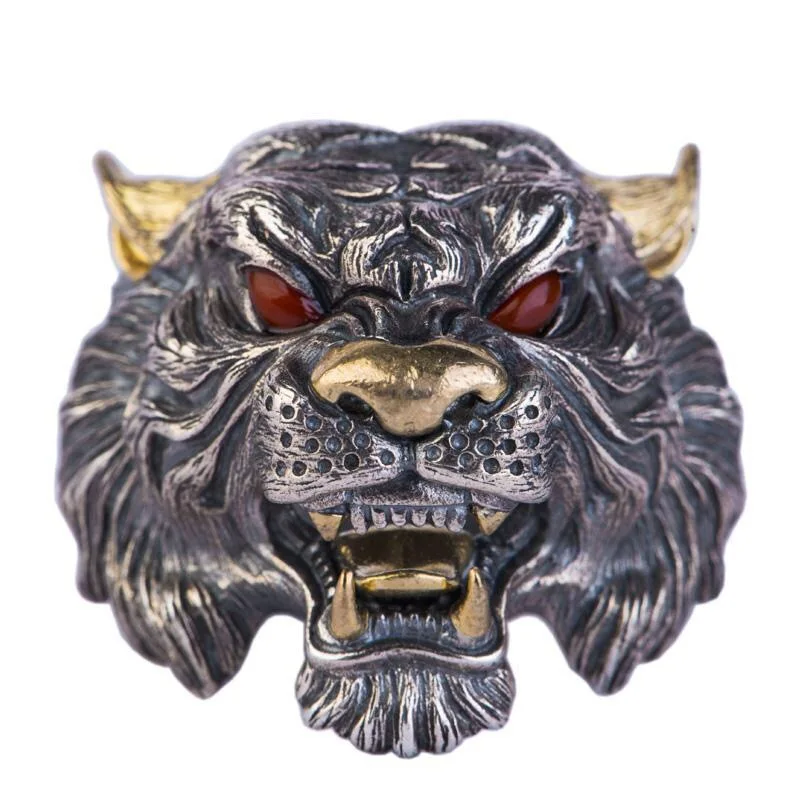 Retro Tiger Ring Unisex Domineering Personality Fashion Adjustable Ring Couple Ring Gift