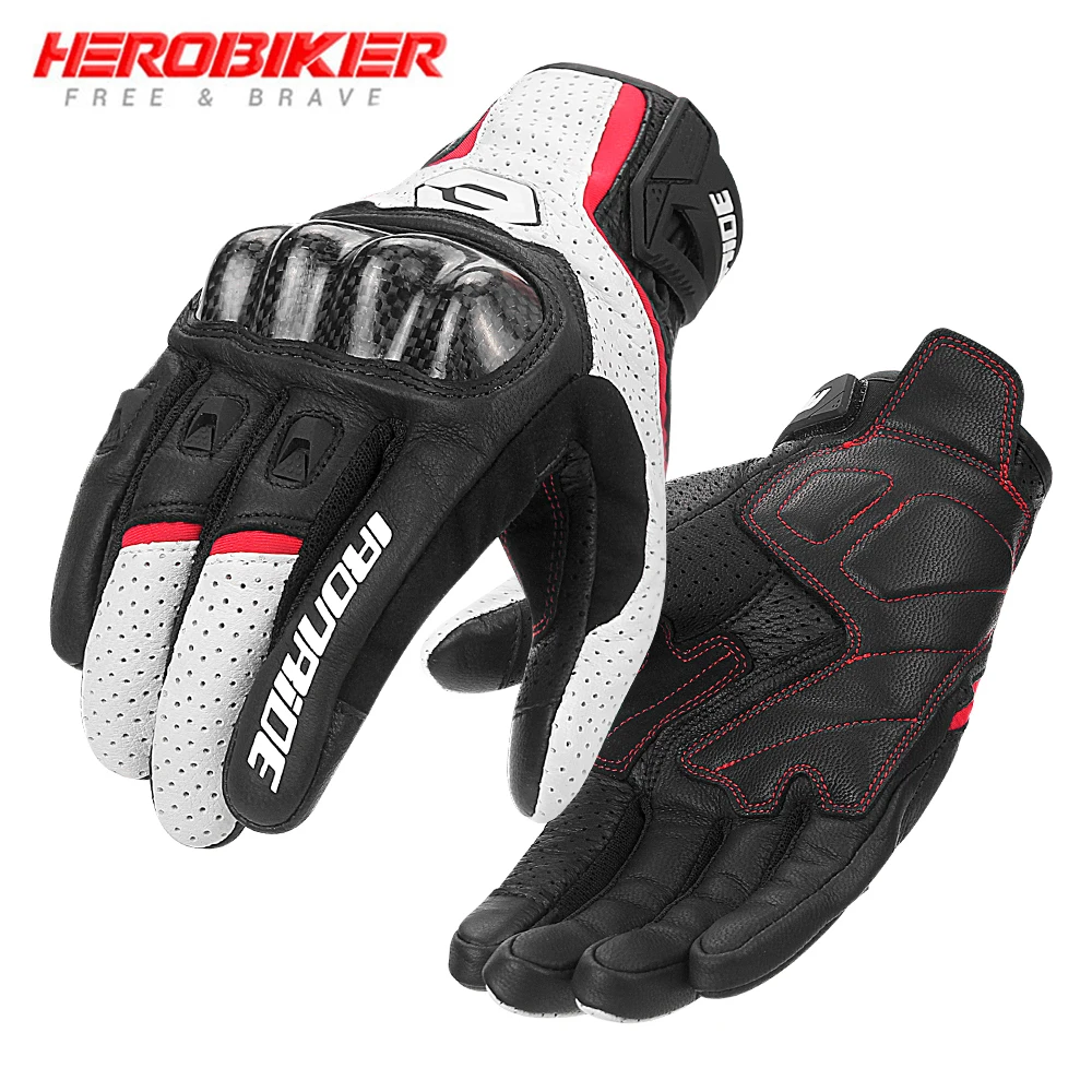 

Men's Motorcycle Riding Gloves Touch Screen Anti Slip And Wear-resistant Full Finger Sports Gloves Motorcycle Outdoor Gloves