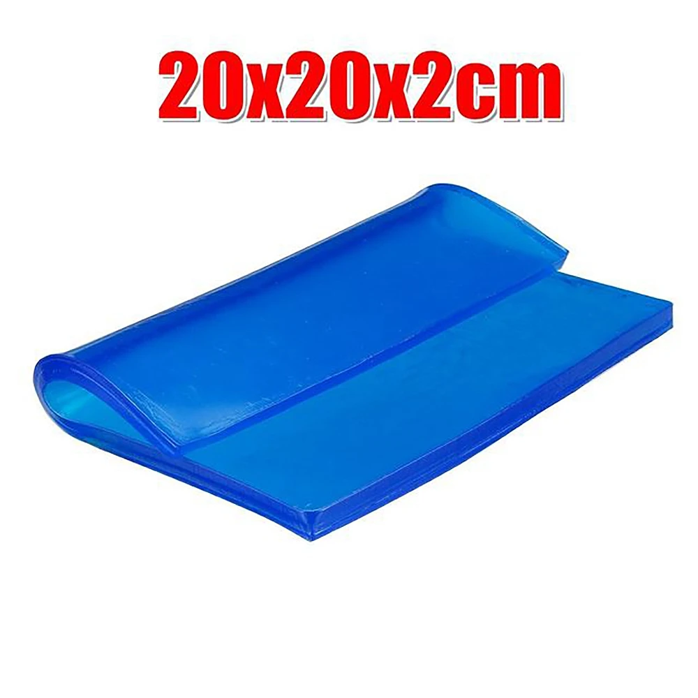 Imagem -06 - Azul Universal Motocicleta Almofada do Assento Gel Pad Absorção de Choque Mat Faça Você Mesmo Cut Cool 2cm