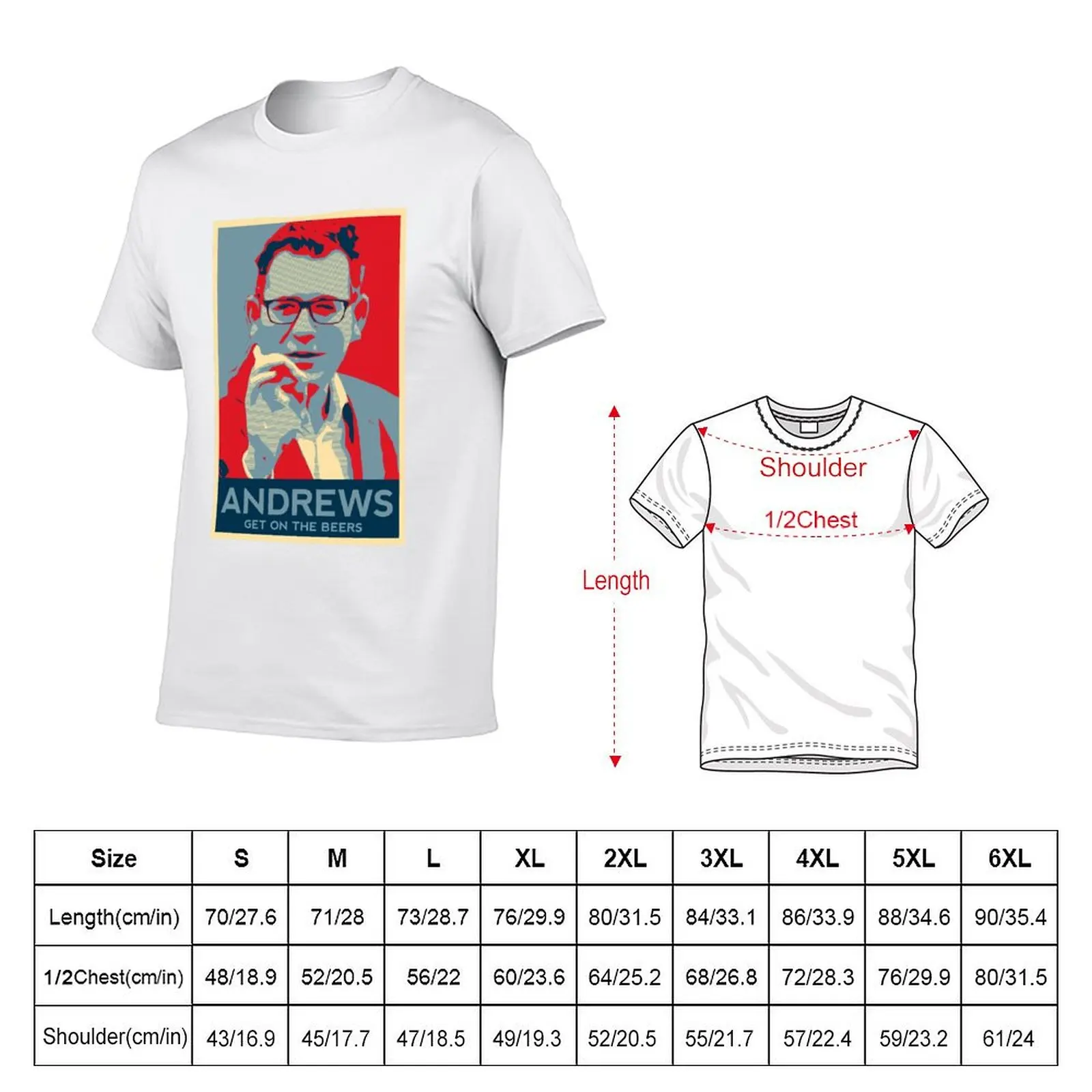 Daniel Andrews Get On The Beers Artwork T-Shirt croswit shirt man Short sleeve tee men clothings