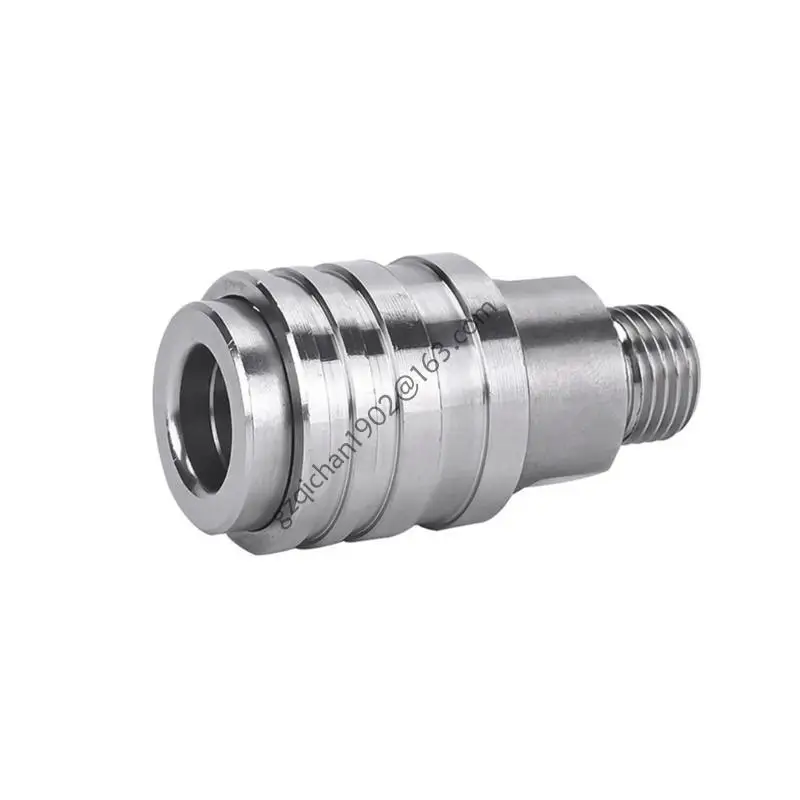 

X7AB 1/4" Stainless Steel Locking Connection Set Easy to for Car Cleaning High Pressure Washer