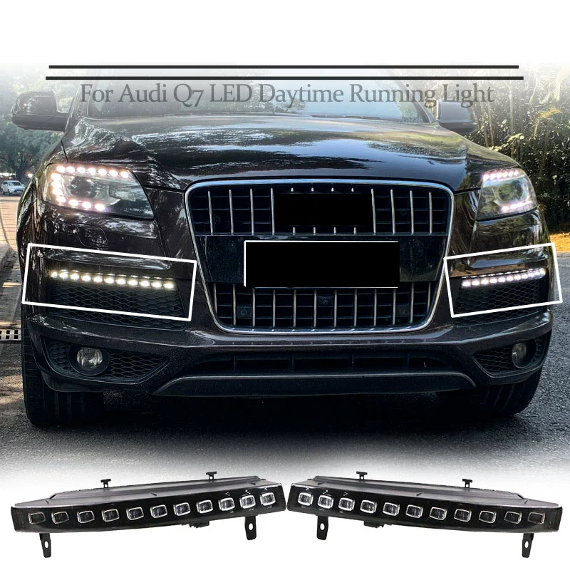 LED Daytime Running Light for Audi Q7 05-15 modified Stream Turn signal light Car Accessories