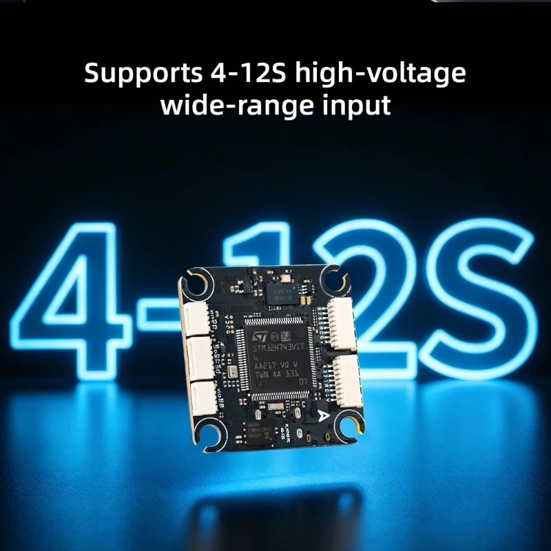 HGLRC H743 12S V1 Flight Controller, Replacement FC Compatible with MY Series Rekon 7‑10 Inch Quad Frames