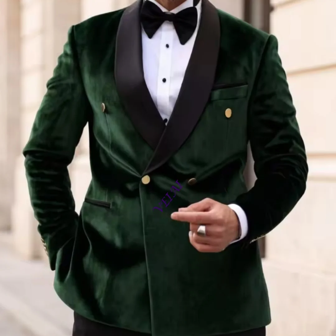 Breasted Suits for Men Slim Fit Suits Mix Match Black Sequined Shawl Lapel Separates Wedding Prom Birthday Celebrati Customized