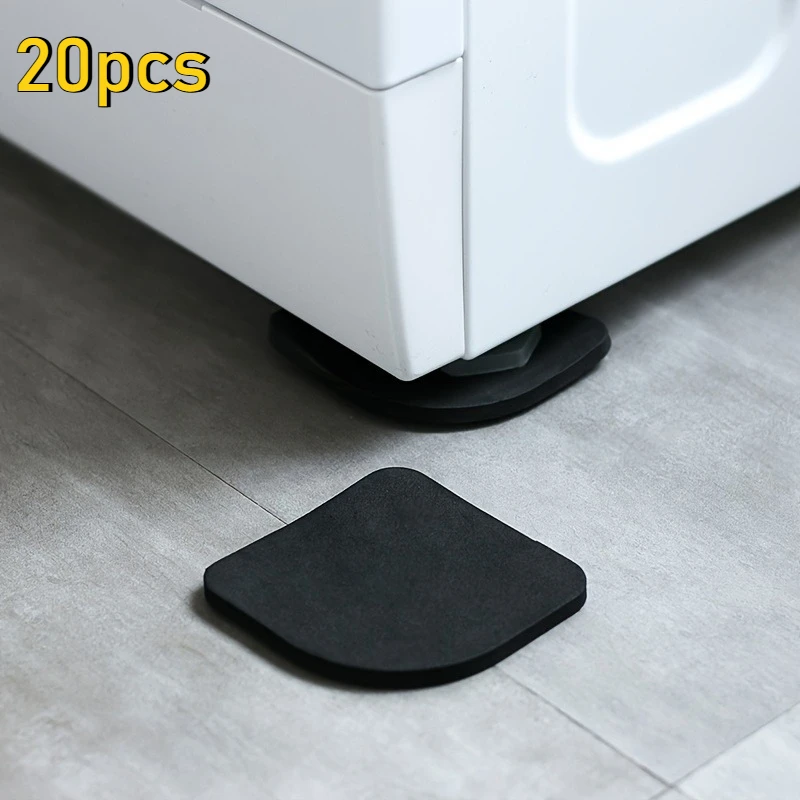 20pcs Non-slip Fixing Pad, Universal Anti Skid Pads, Non Skid Furniture Wash Machine Pad Floor Protectors, 3.03in*3.03in