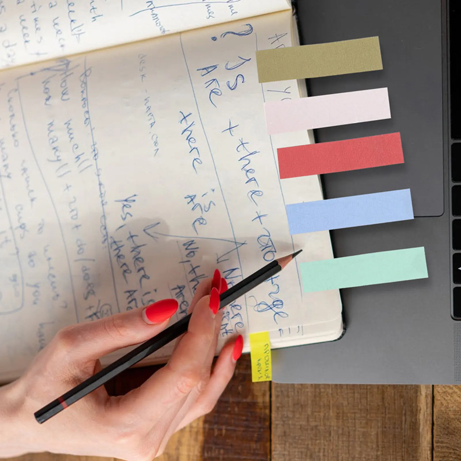 9 Sets Colorful File Index Tabs – Sticky Bookmarks for Books, Magazines, Diaries, Files & Archives