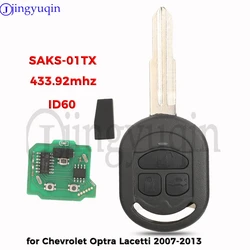 jingyuqin 433.92MHz 4D60 SAKS-01TX Zdalny kluczyk samochodowy do Chevrolet Optra Lacetti 2007-2013 holden Viva Daewoo Nubira Fob Control