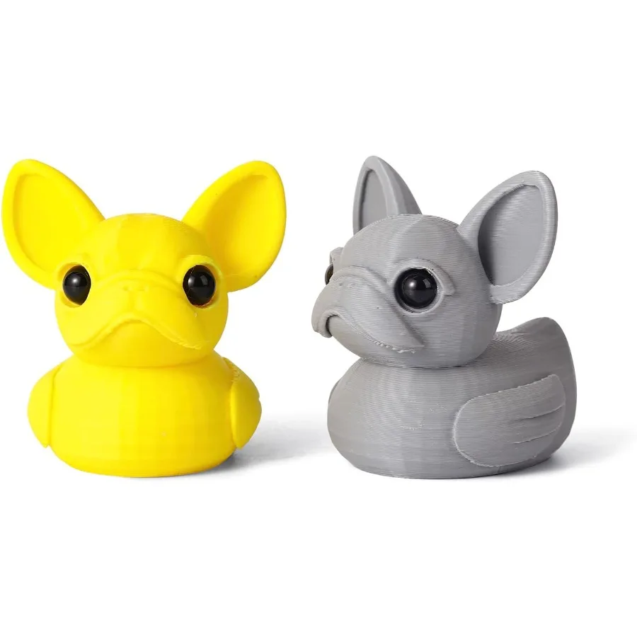 Pato De Bulldog Francés con estampado 3D, pato francés para Jeep Ducking Bulldog, regalos para amantes, decoración De estantería, tones para salpicadero De coche, Orname