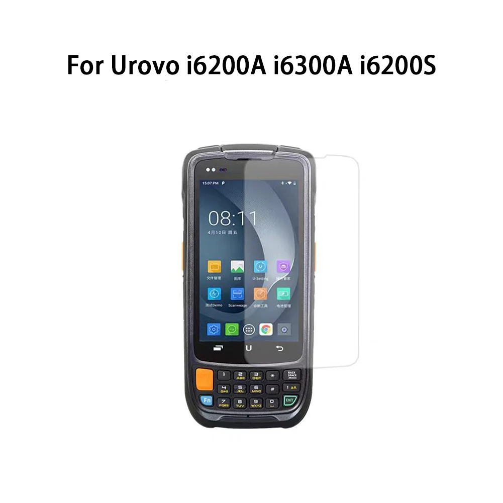 For Urovo i6200A i6200S i6300A Tempered glass film PDA data collector screen protector