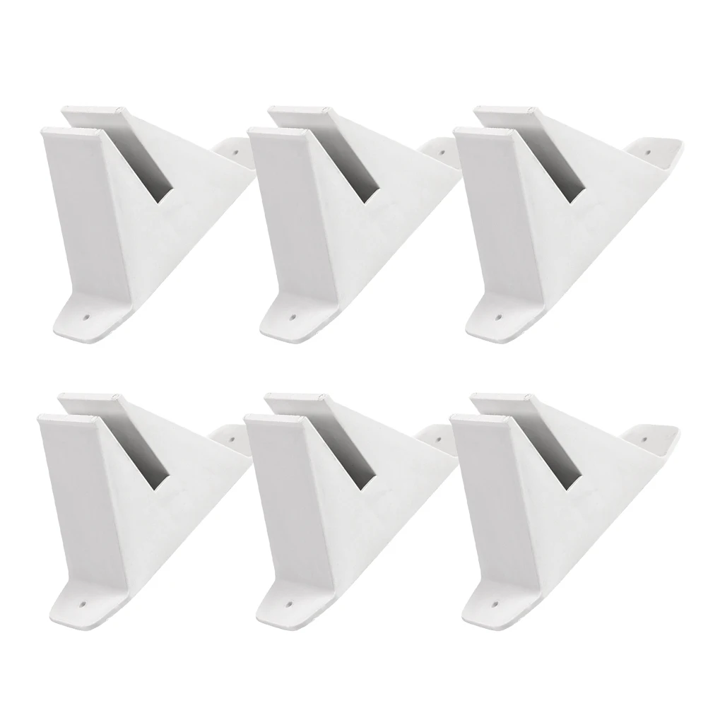 

6pcs Base Post Anchor Aluminum Repair Stakes Plastic Tree Stand Garden Base Christmas Tree Fence Stand Easy Installation Antitip