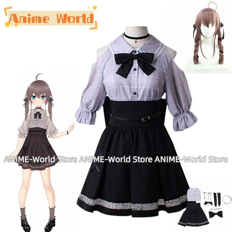 

《Custom Size》Hololive EN VTuber Natsuiro Matsuri Cosplay Costume Virtual YouTuber Princess Dress Suits Matsuri's Wig Accessories