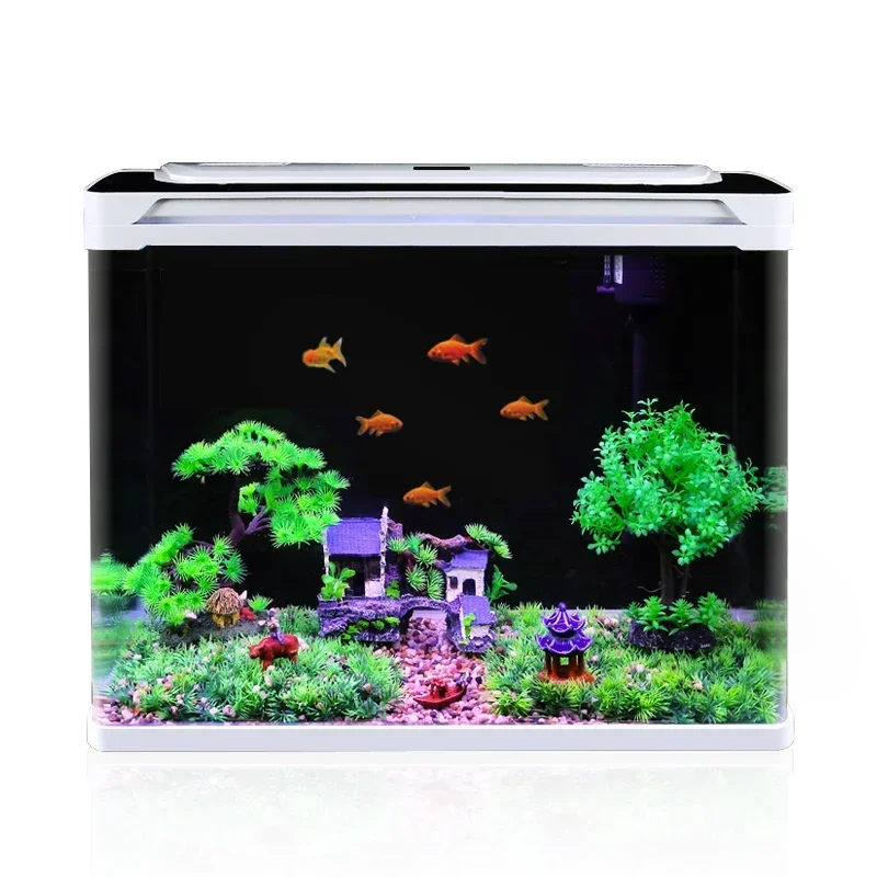 

Circulate Glass Aquariums Fish Tank Vivarium Bowl Circulate Home Aquariums Fish Tank Living Room Acuarios Pet Products